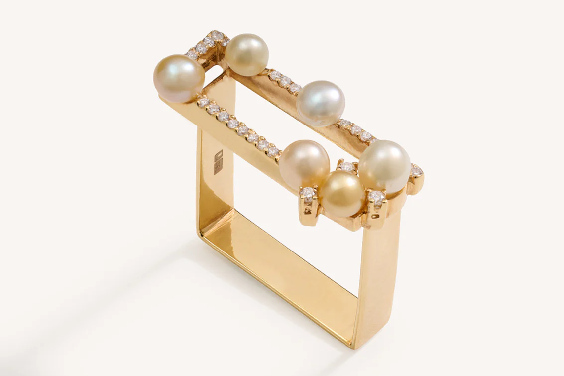 Multicolored Pearls Ring - Image 3